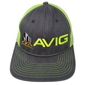 AVIG Snapback Mesh Back Trucker Hat Multi One Size Adjustable NV Caps